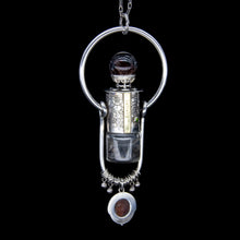Load image into Gallery viewer, Fountain Gem Rollerball Necklace Series - Phantom and Tourmaline on Floral Pattern

