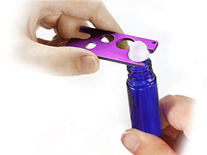 Aluminium Essential Oil Key Tool, Universal Opener and Remover for Roller Balls and Caps (Rectangular)