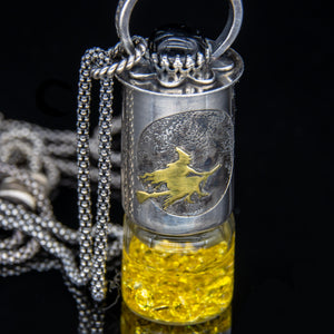 Mini Rollerball Necklace Series - Witch on Earth • Moon • Orbit