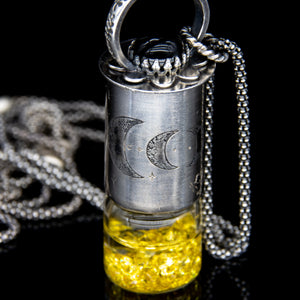 Mini Rollerball Necklace Series - Witch on Earth • Moon • Orbit