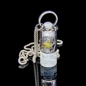 Mini Rollerball Necklace Series - Witch on Earth • Moon • Orbit