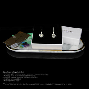 Diffuser Charm Earrings - Infinity of Flowers